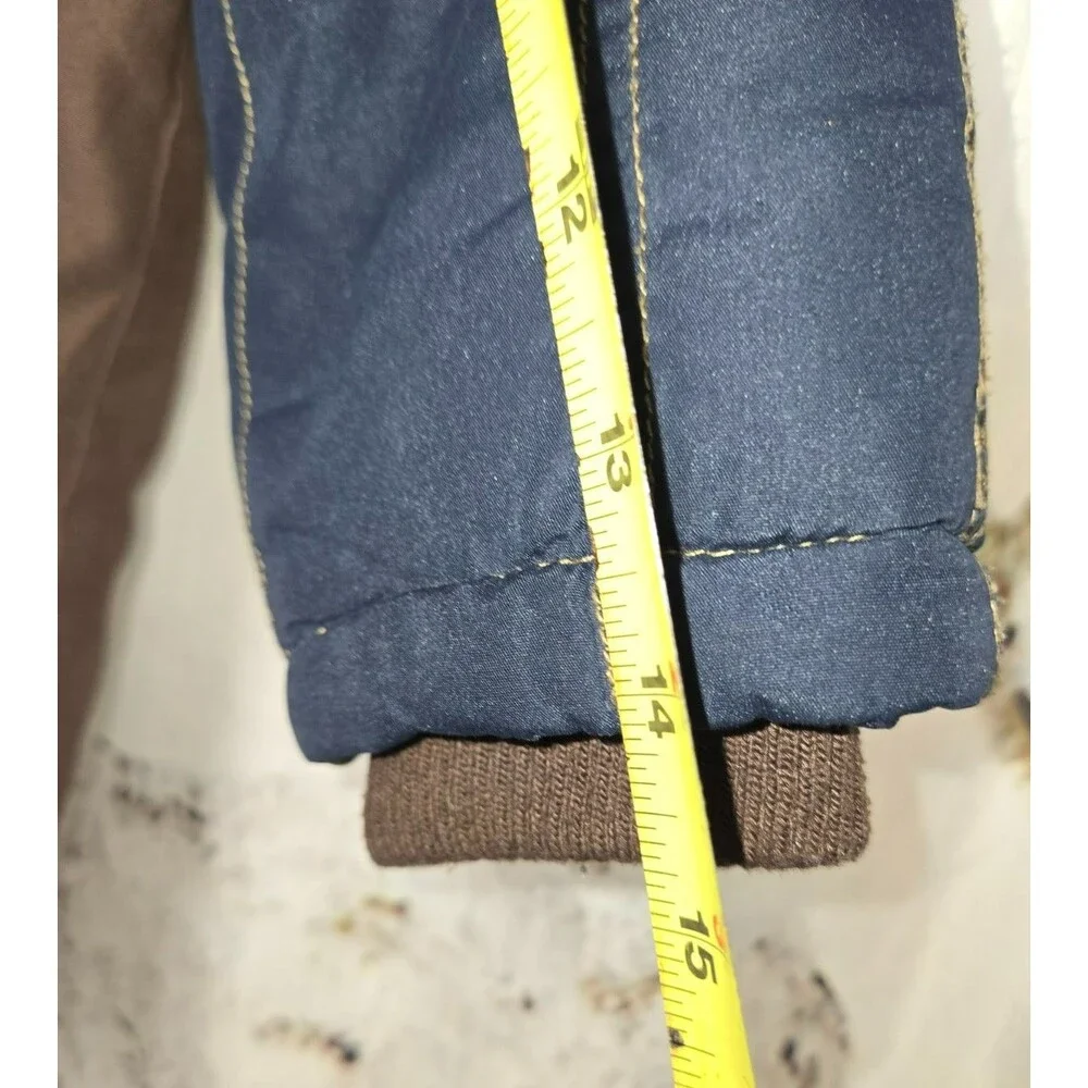 Vintage-Inspired OshKosh B'gosh Boys Winter Coat Navy Blue Fleece Lined - 6